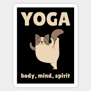 yoga body mind spirt Magnet